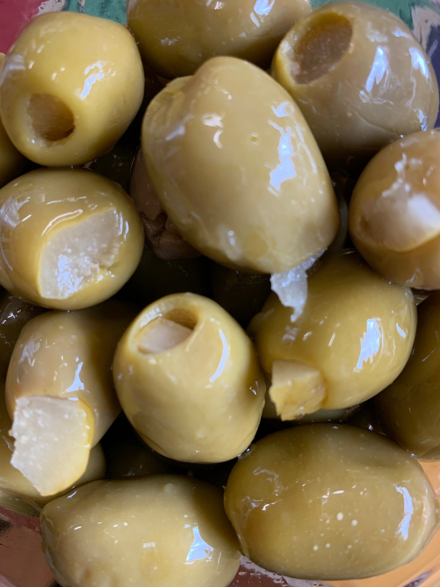 Olives vertes farcies au citron confit en vrac 12 oz