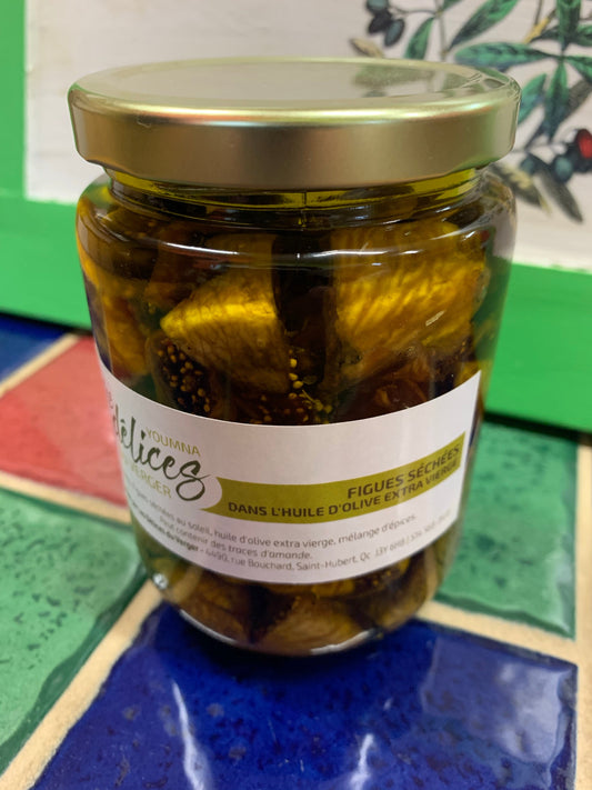 Figues séchées au soleil dans l’huile en pots 250 ml