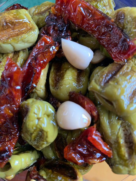 Olives et tomates séchées grillées 16 oz