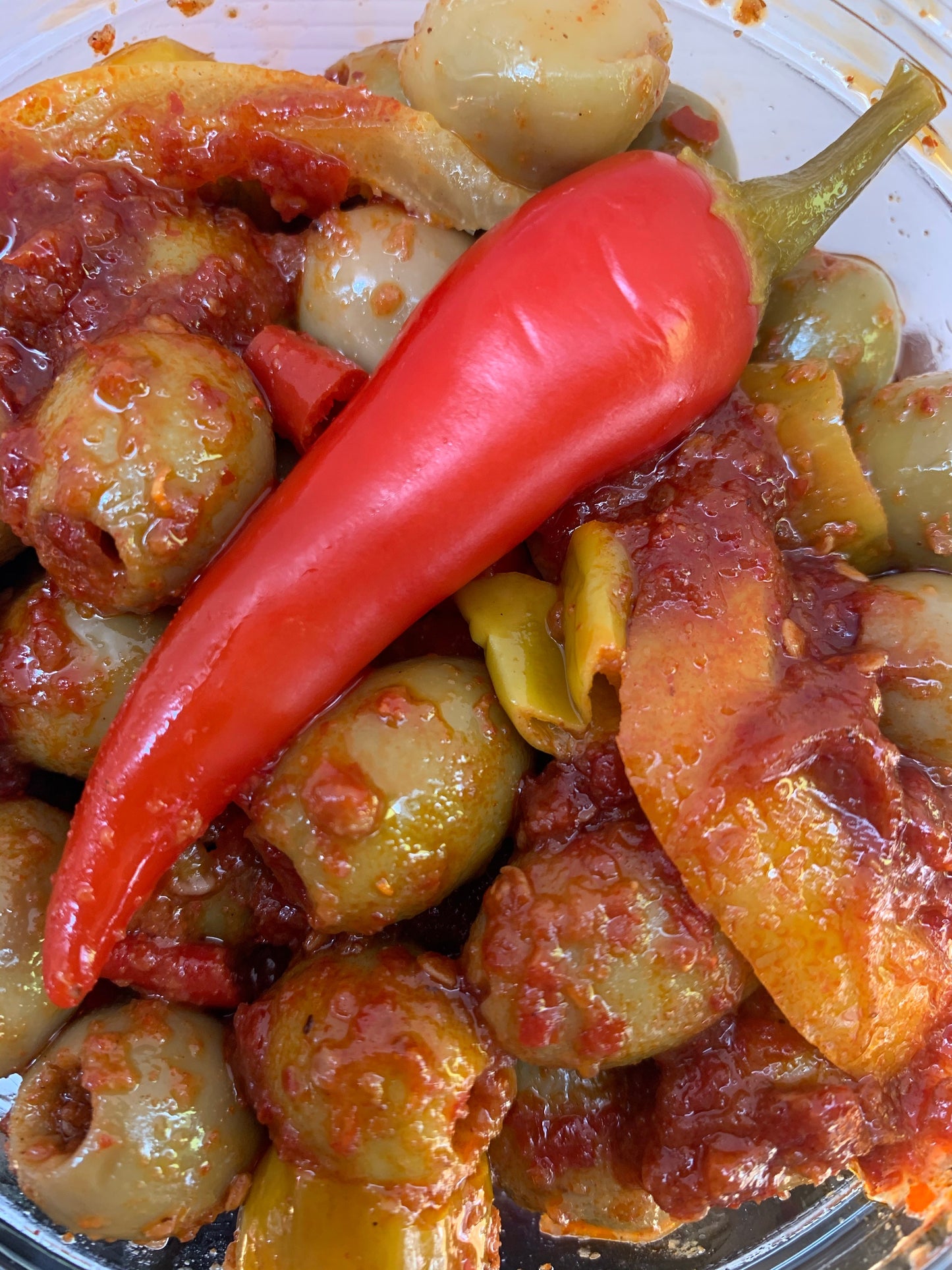 Olives vertes épicées au goût d’agrumes 375 ml