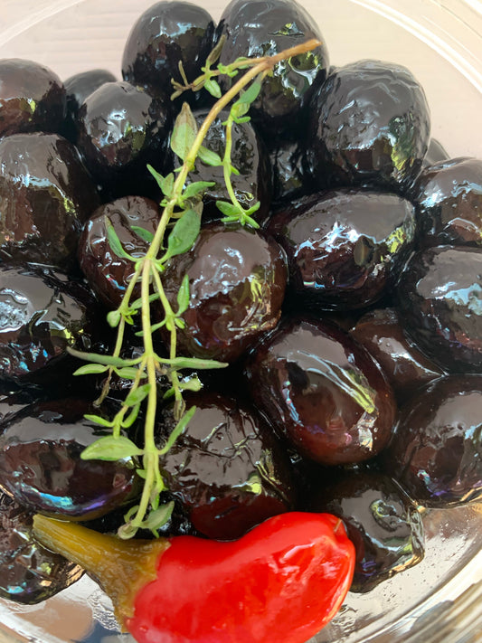 Olives noires séchées au soleil 375 ml