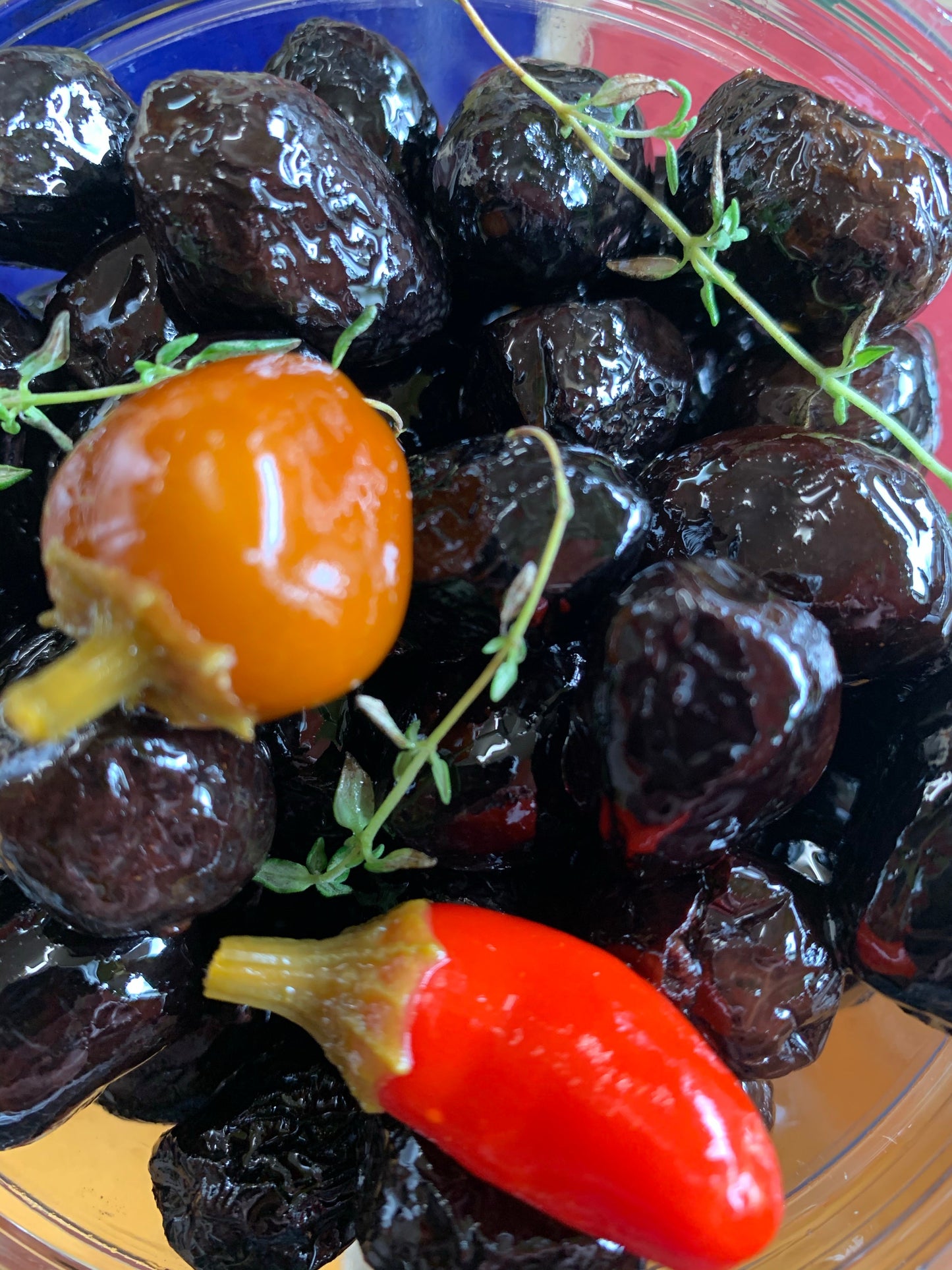 Olives noires séchées au soleil en vrac 16 oz