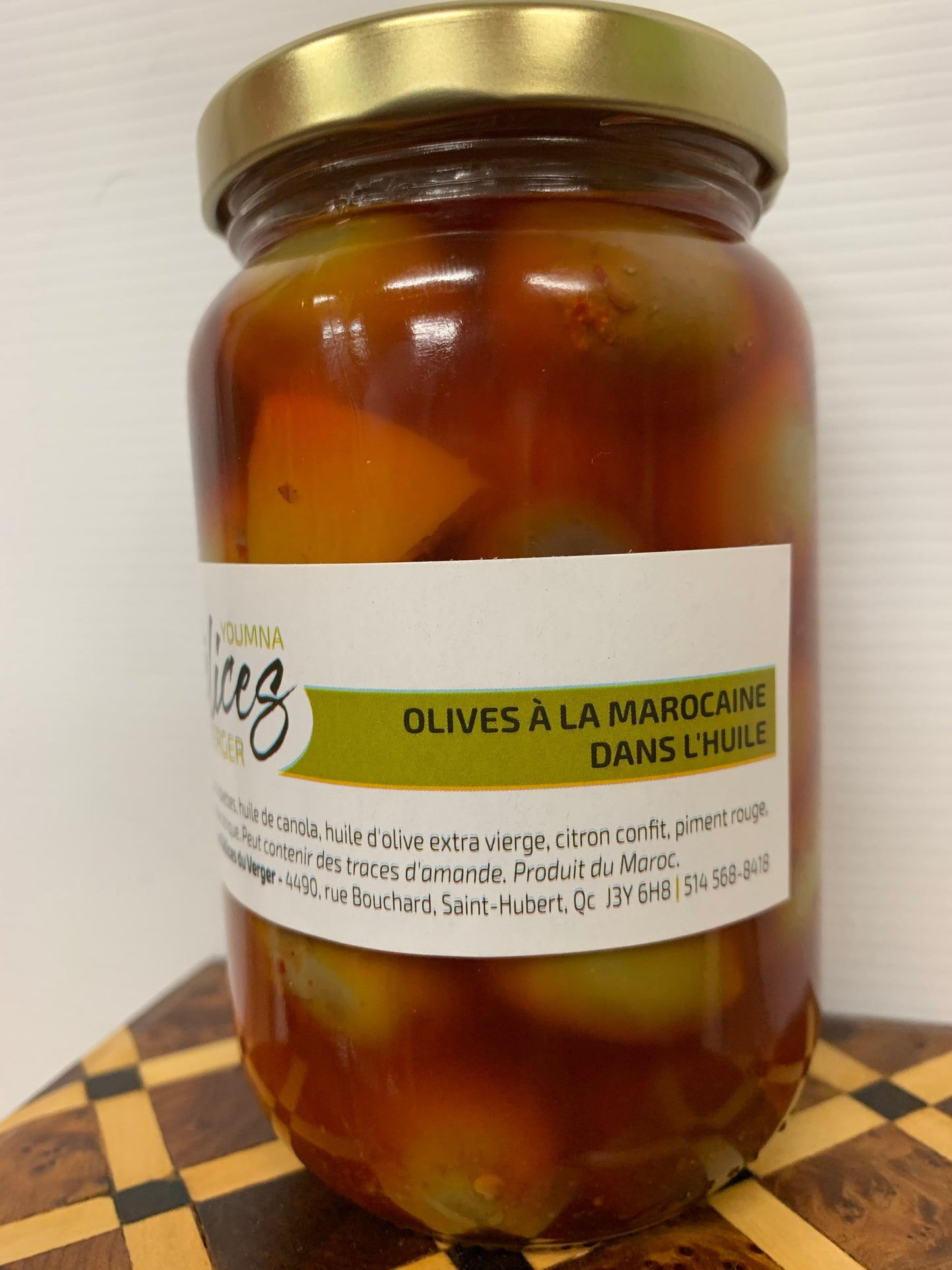 Olives vertes et rouges à la marocaine